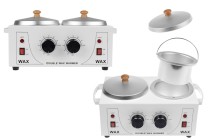 Διπλή λευκή μηχανή τήξης - υγροποίησης κεριού 600/600 ml-εικόνα_προϊοντική