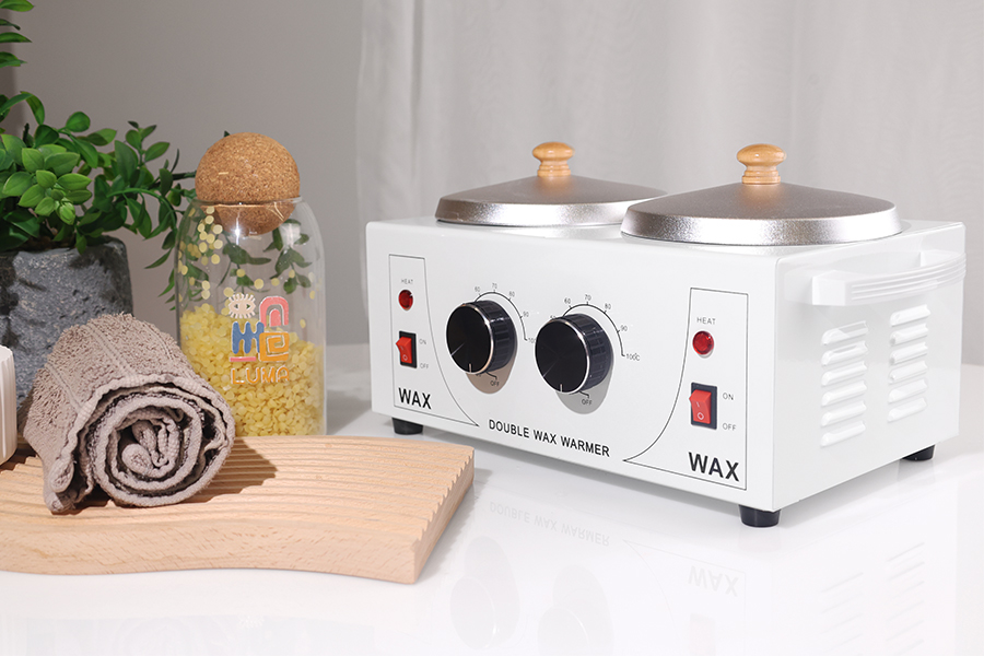 Διπλή λευκή μηχανή τήξης - υγροποίησης κεριού 600/600 ml Διπλή λευκή μηχανή τήξης - υγροποίησης κεριού 600/600 ml-εικόνα_διαστάσεις