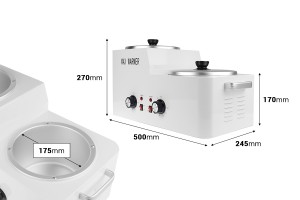 Scaldacera doppio bianco 2500/2500ml-εικόνα_διαστάσεις