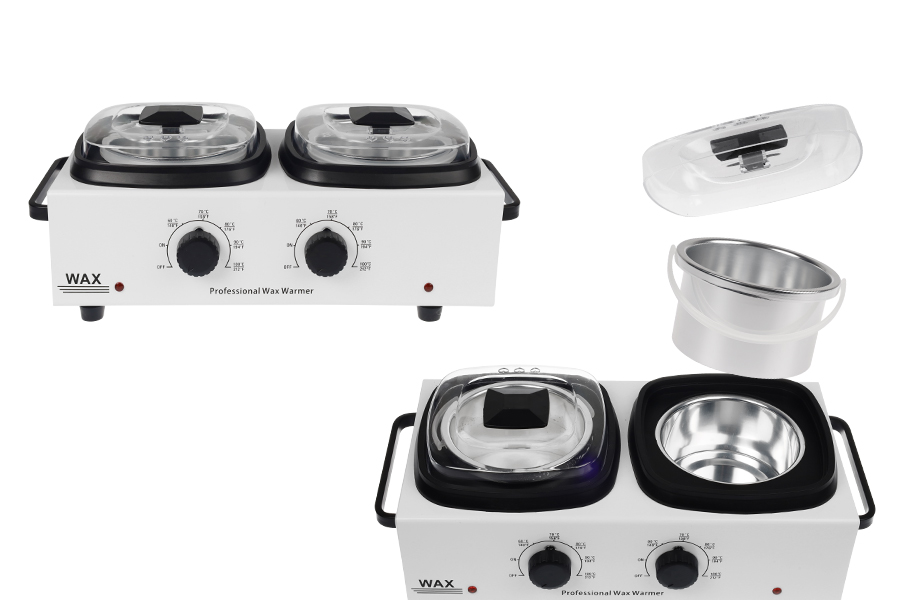 Διπλή λευκή μηχανή τήξης - υγροποίησης κεριού 500/500ml-εικόνα_προϊοντική