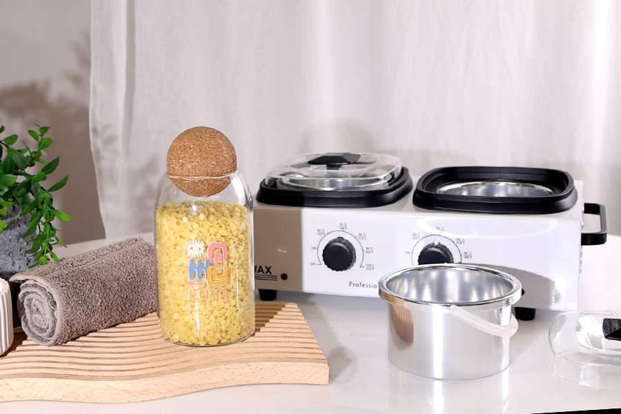 Chauffe-cire double blanc 500/500 ml-photo_groupe