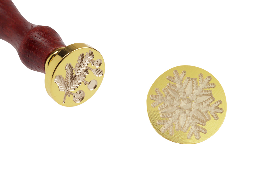 Wachssiegel mit einem Durchmesser von 25 mm in verschiedenen Weihnachtsmotiven-produktbild