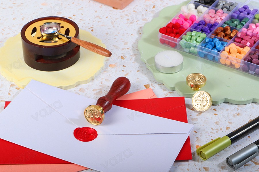 Wax seal with a diameter of 25 mm in various Christmas designs-image_group