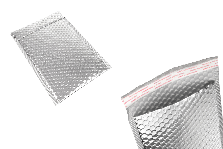 Enveloppes à bulles 18 x 28 cm couleur argent brillant - 10 pièces-photo_produit