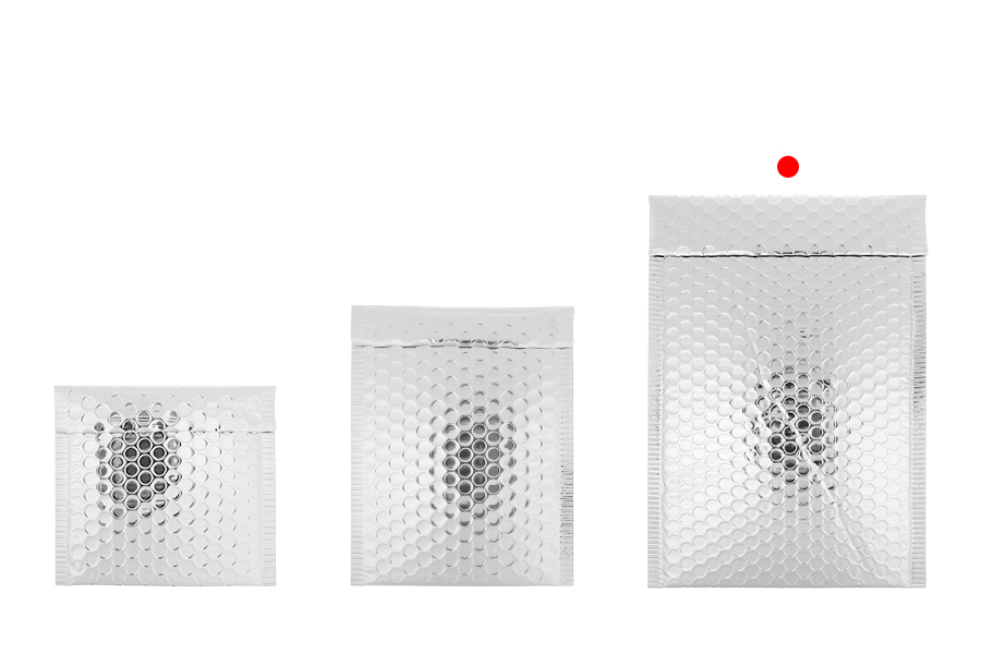 Enveloppes à bulles 18 x 28 cm couleur argent brillant - 10 pièces-photo_groupe