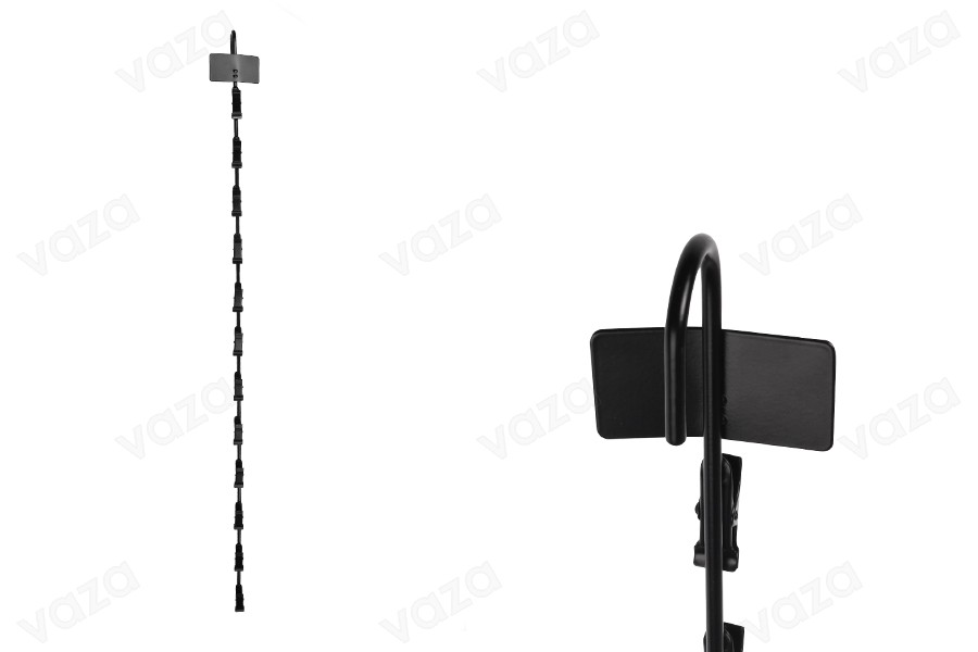 Metal hook 65,5x800 mm for product display with 12 clips Metal hook 65,5x800 mm for product display with 12 clips-image_product