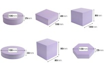 Foam γεωμετρικά σχήματα για photo props (6τμχ/σετ) σε διάφορα χρώματα-εικόνα_διαστάσεις