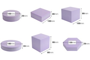 Accessoires géométriques en mousse pour de photographie (6 pièces/ensemble) en différentes couleurs-εικόνα_διαστάσεις