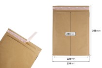 Enveloppe 235x280 mm avec doublure en papier renforcé et fermeture autocollante