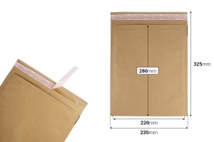 Enveloppe 235x280 mm avec doublure en papier renforcé et fermeture autocollante-2