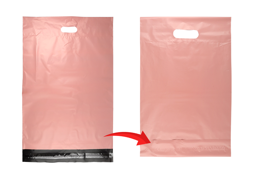 Σακούλες μεταφορών courier 400x500 mm ροζ αδιάβροχες PE με αυτοκόλλητο κλείσιμο και χειρολαβή - 100 τμχ Σακούλες μεταφορών courier 400x500 mm ροζ αδιάβροχες PE με αυτοκόλλητο κλείσιμο και χειρολαβή - 100 τμχ