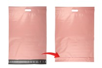 Σακούλες μεταφορών courier 450x550 mm ροζ αδιάβροχες PE με αυτοκόλλητο κλείσιμο και χειρολαβή - 100 τμχ Σακούλες μεταφορών courier 450x550 mm ροζ αδιάβροχες PE με αυτοκόλλητο κλείσιμο και χειρολαβή - 100 τμχ