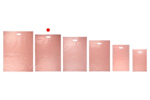 Σακούλες μεταφορών courier 450x550 mm ροζ αδιάβροχες PE με αυτοκόλλητο κλείσιμο και χειρολαβή - 100 τμχ-εικόνα_σύνθεση