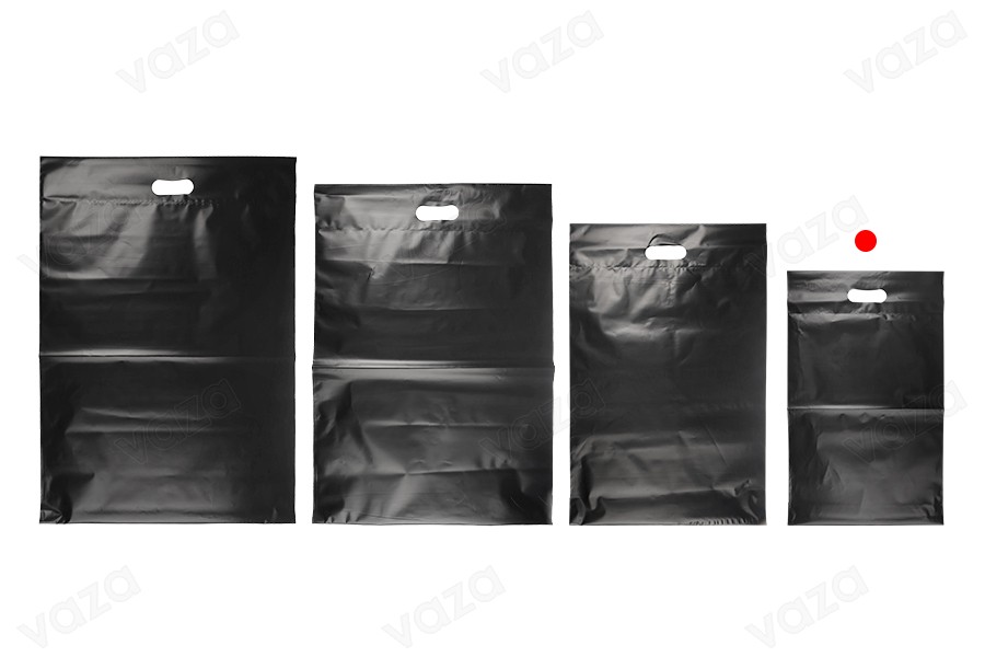 Courier bags 300x400 mm black waterproof PE with self-adhesive closure and handle - 100 pcs Courier bags 300x400 mm black waterproof PE with self-adhesive closure and handle - 100 pcs-image_group