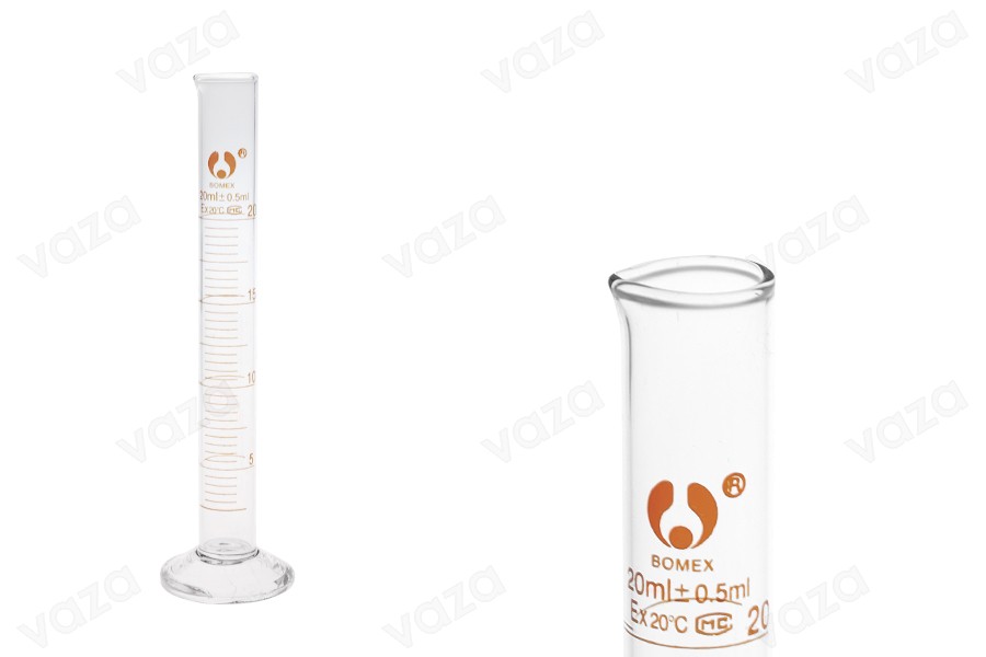 Tubo volumetrico in vetro da 20 ml Tubo volumetrico in vetro da 20 ml-immagine_prodotto