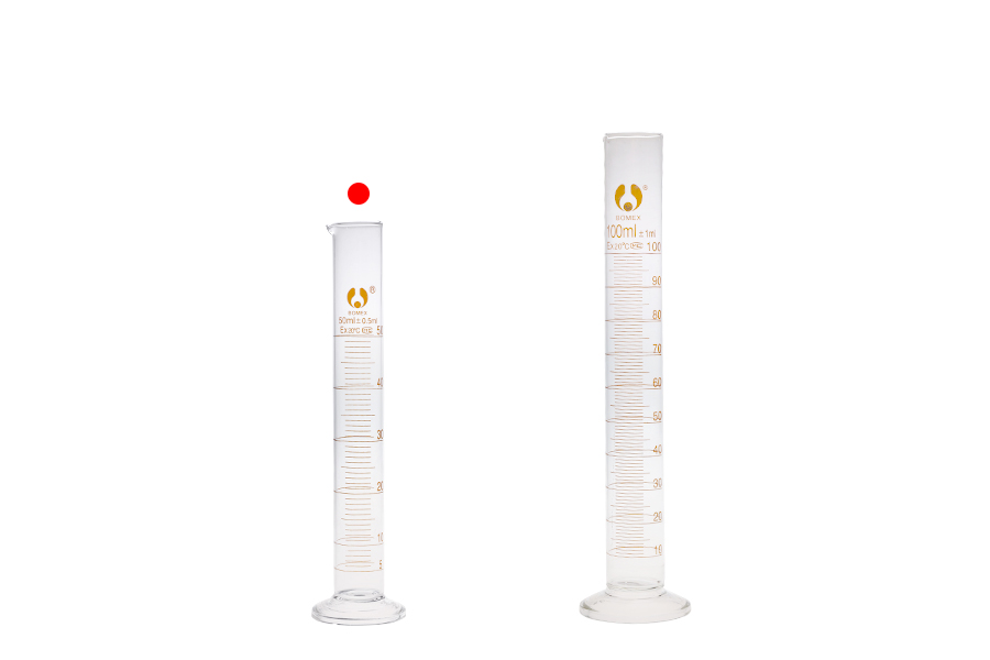 Γυάλινος ογκομετρικός σωλήνας 50 ml με διαβάθμιση