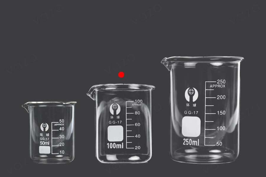 Bécher cylindrique en verre de 100 ml Bécher cylindrique en verre de 100 ml-photo_groupe