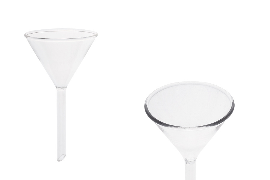 Glastrichter mit einem Durchmesser von 60 mm (8 mm Spitze) Glastrichter mit einem Durchmesser von 60 mm (8 mm Spitze)-produktbild