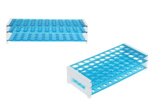Support en plastique 256x113x64 mm avec 40 positions pour flacons (diamètre du trou 18 mm)-εικόνα_προϊοντική
