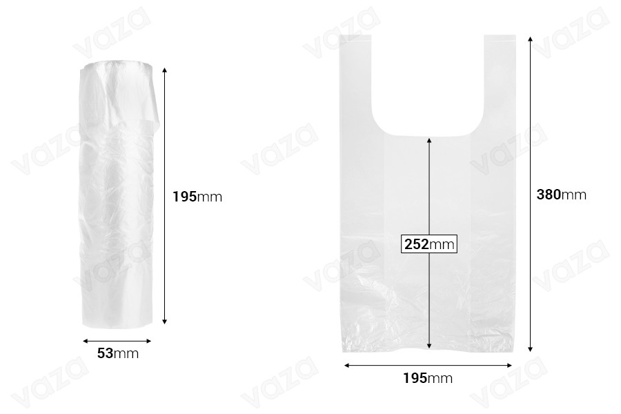 Σακούλα πλαστική 195x380 mm σε διάφανο χρώμα - 100 τμχ σε ρολό-εικόνα_διαστάσεις