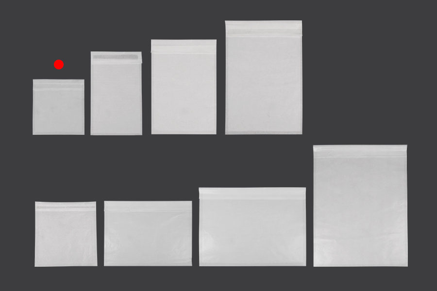 Papierumschlag 100x100 mm mit Selbstklebeverschluss - 100 Stück