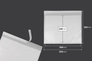 Papierumschlag 320x240 mm mit Selbstklebeverschluss - 100 Stück-2