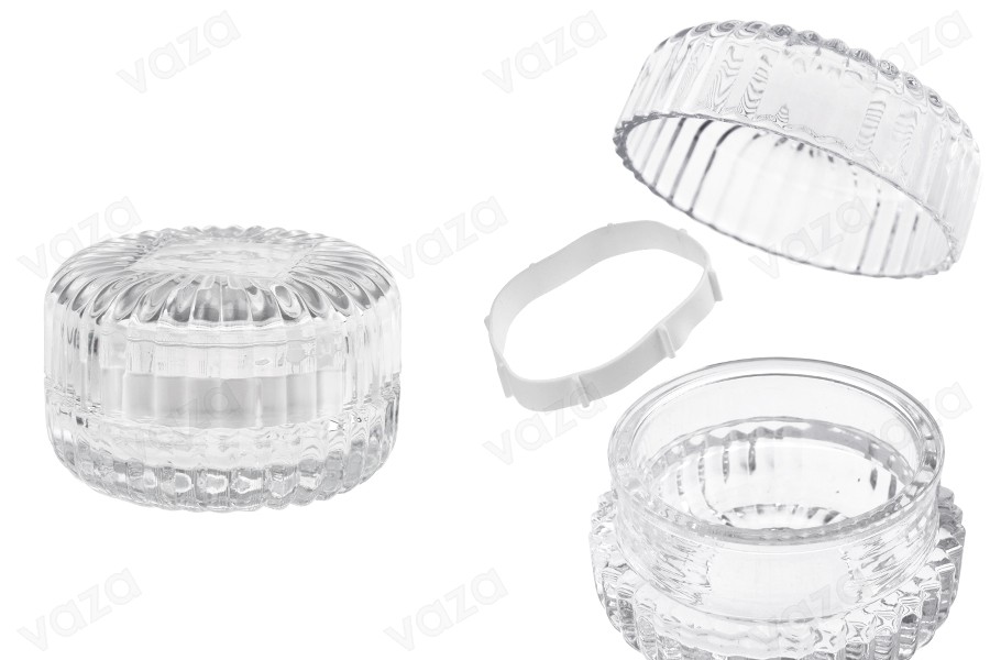 Pot en verre 100 ml (83x50 mm) avec bouchon en verre pour bougie-photo_produit