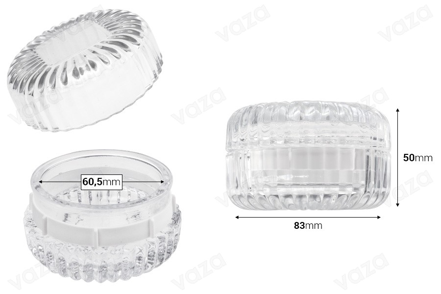 Pot en verre 100 ml (83x50 mm) avec bouchon en verre pour bougie-photo_dimensions