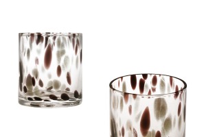 Glasgefäß im Spritzer-Design für Kerzen (80x90 mm)-εικόνα_προϊοντική