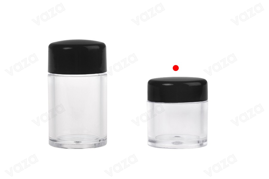 Βαζάκι ακρυλικό 5 ml με τάπα με τρύπες για καλλυντικά σε σκόνη- 12 τμχ Βαζάκι ακρυλικό 5 ml με τάπα με τρύπες για καλλυντικά σε σκόνη- 12 τμχ-εικόνα_σύνθεση