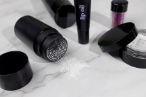 Μπουκαλάκι μαύρο 30 ml (44x122 mm) με οπές και καπάκι