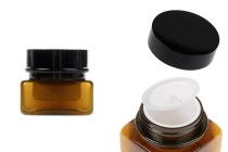 Πλαστικό καραμελέ βάζο 30 ml δίπατο τετράγωνο με πλαστικό παρέμβυσμα και καπάκι Πλαστικό καραμελέ βάζο 30 ml δίπατο τετράγωνο με πλαστικό παρέμβυσμα και καπάκι-εικόνα_προϊοντική