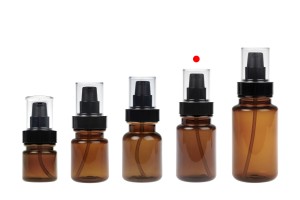 Kunststoffflasche mit Karamellfüllung, 100 ml, zylindrisch, mit schwarzer Sahnepumpe und transparentem Verschluss-εικόνα_σύνθεση
