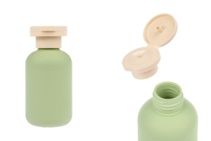 Flacon en plastique (PEHD) de 100 ml avec bouchon flip top pour shampoing, gel douche et lotion-εικόνα_προϊοντική