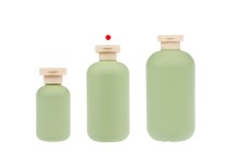 Flacone in plastica (HDPE) da 300 ml con tappo a scatto per shampoo, bagnoschiuma e lozione.-gruppo_immagini