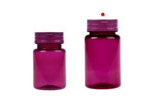 Πλαστικό PET μωβ βαζάκι 100 ml με κουμπωτό καπάκι ασφαλείας για χάπια και κάψουλες-5