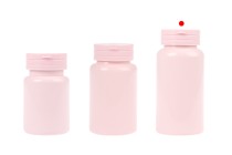 Pot en plastique PET rose de 150 ml avec bouchon à pression et joint à pression pour pilules et capsules Pot en plastique PET rose de 150 ml avec bouchon à pression et joint à pression pour pilules et capsules