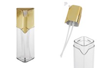 Transparent two-chamber bottle 60 ml with gold pump Transparent two-chamber bottle 60 ml with gold pump-image_product