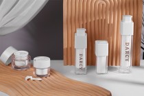 Ακρυλικό βάζο 50 ml με λευκό καπάκι, σπάτουλα και πλαστικό παρέμβυσμα Ακρυλικό βάζο 50 ml με λευκό καπάκι, σπάτουλα και πλαστικό παρέμβυσμα