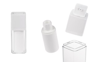 Flacon airless acrylique 15 ml avec pompe blanche-εικόνα_προϊοντική
