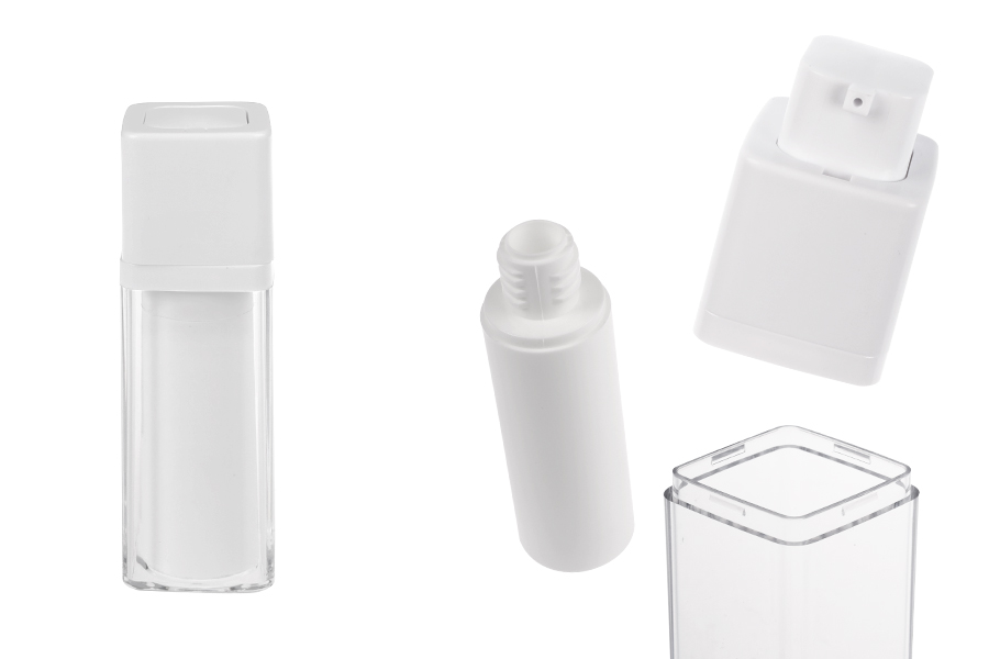 Ακρυλικό airless μπουκαλάκι 30 ml με λευκή αντλία Ακρυλικό airless μπουκαλάκι 30 ml με λευκή αντλία