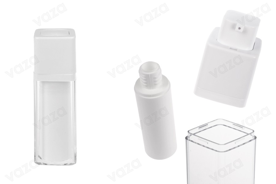 Acrylic airless bottle 30 ml with white pump-image_product