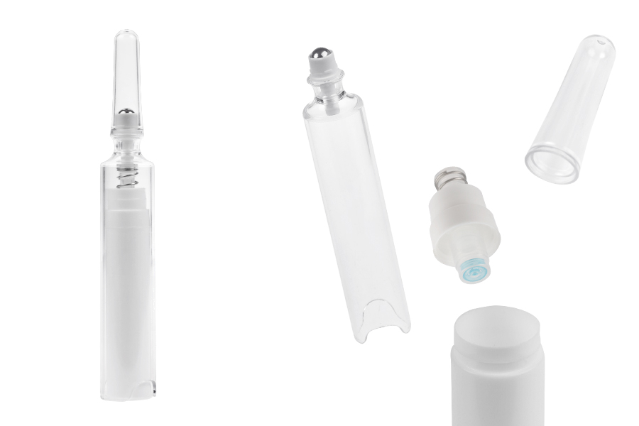 Flacon airless 10 ml avec roll on pour sérum et bouchon Flacon airless 10 ml avec roll on pour sérum et bouchon-photo_produit