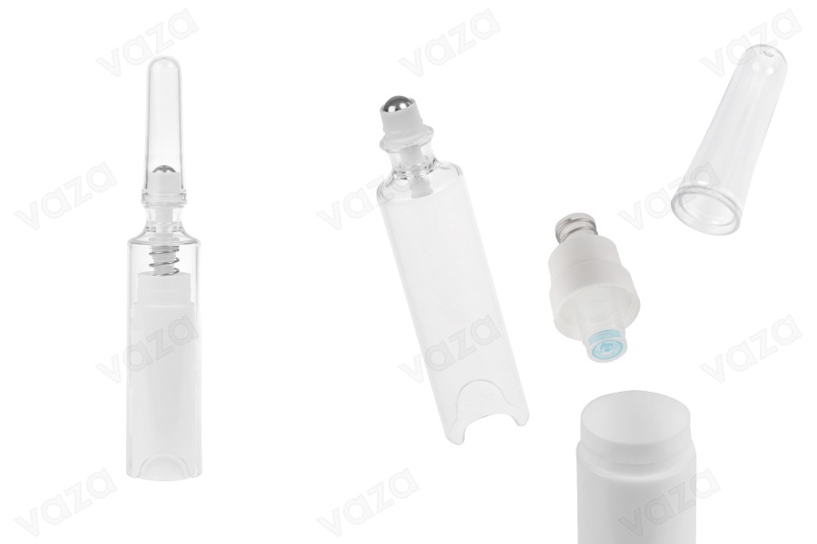 Airless-Flasche 5 ml mit Roll-On für Serum und Verschluss Airless-Flasche 5 ml mit Roll-On für Serum und Verschluss-produktbild