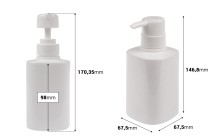 300 ml PET-Flasche in weißer Farbe mit Pumpe (PP32) 300 ml PET-Flasche in weißer Farbe mit Pumpe (PP32)