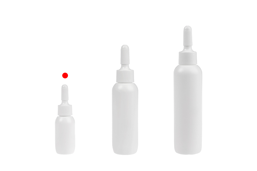 Weiße Plastikflasche 10 ml mit "Nase" und Schraubverschluss - 50 Stück Weiße Plastikflasche 10 ml mit "Nase" und Schraubverschluss - 50 Stück-bildgruppe