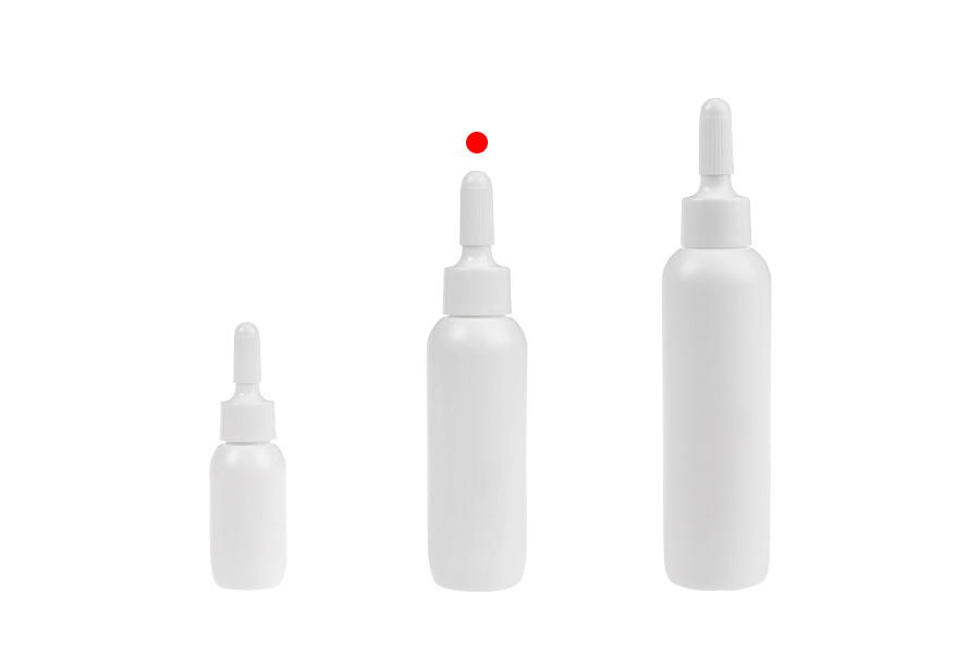 Weiße Plastikflasche 20 ml mit "Nase" und Schraubverschluss - 50 Stück Weiße Plastikflasche 20 ml mit "Nase" und Schraubverschluss - 50 Stück-bildgruppe