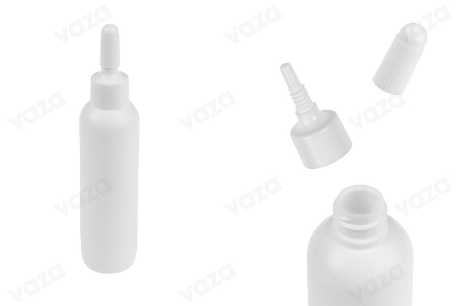 Πλαστικό λευκό μπουκαλάκι 30 ml με "μύτη" και βιδωτό καπάκι - 50 τμχ Πλαστικό λευκό μπουκαλάκι 30 ml με "μύτη" και βιδωτό καπάκι - 50 τμχ-εικόνα_προϊοντική