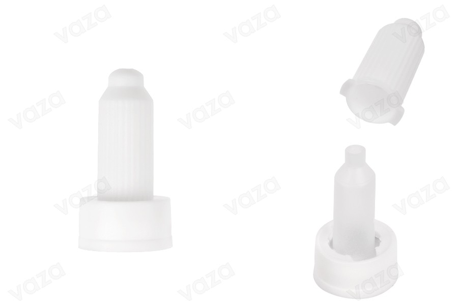 Weißer Kunststoff-Schnappverschluss für 20-mm-Halsfläschchen (Verschlusswerkzeug erforderlich)-produktbild