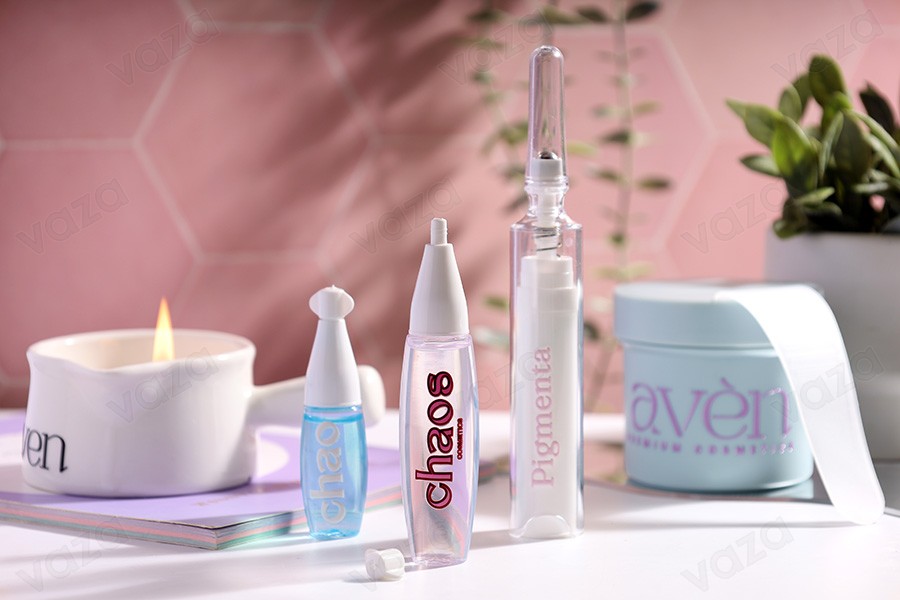 Πλαστικό διάφανο μπουκάλι 5 ml με "μύτη" και καπάκι βιδωτό - 50 τμχ-εικόνα_σύνθεση